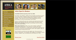 Desktop Screenshot of africaopenforbusiness.com